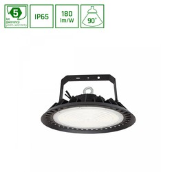 Spectrum LED PLATEO 3 High Bay 200W - Nøytral hvit, 230V, 90°, IP65, IK08, 347x160mm, Svart, DALI