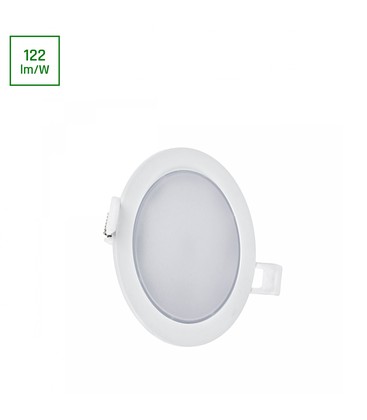 ALGINE 2i1 Overflate-Nedsenket Downlight 6W 560lm, Varm Hvit, 230V, IP20, Rundt