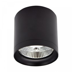 Spectrum LED CHLOE AR111 GU10 - Anti-blending, 230V, IP20, 118x110mm, svart, rund, uten lyskilde