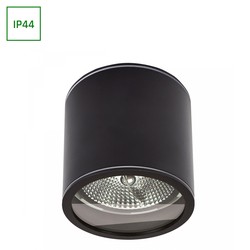 Spectrum LED CHLOE AR111 GU10 - IP44, 118x114, Rund, Svart, Uten lyskilde