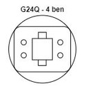 G24Q til E27 adapter