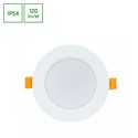 Dure 3 Downlight 8W - Varm hvit, 230V, 110°, IP54, IK06, 118x31, Hvit, Rund, Integrert driver