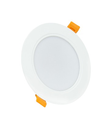 8W Innfellingsspot Ø11,8cm - Sprutsikker, 230V, IP54, Hull: 9,2cm / 3,1cm høy, rund, hvit kant 8W Innfellingsspot Ø11,8cm - Sprutsikker, 230V, IP54, Hull: 9,2cm / 3,1cm høy, rund, hvit kant