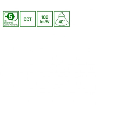 System Shift Smart-Grid L - skinne lys 404mm, 22W, 35°, hvit, CCT/demp.