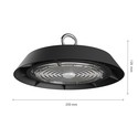 PLATEO High Bay 100W - Nøytral Hvit, 230V, 90°, IP65, IK09, 250x120mm, Sort, 1-10V