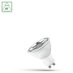 Spectrum LED LED GU10 230V 4,5W (4W) 45° Kald Hvit med Linse Spectrum