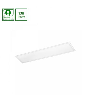 Algine Panel med Philips Driver 40W - Kald hvit, 230V, 12dg, IP20, 300x1200x26, Hvit