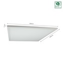 Algine Duo 2 i 1 Panel 30W - Nøytral hvit, 230V, 120°, IP20, IK06, 600x600x17mm, hvit, driver integrert