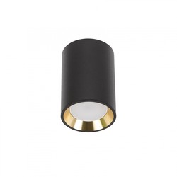 Spectrum LED CHLOE mini P20 rund - uten lyskilde, hus svart, ring gull, kant svart