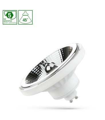 Spektrum 12W hvid LED-spot - AR111, 45°, GU10, 230V