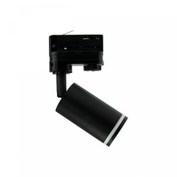 Spectrum LED Madara Mini Ring II GU10 - Hengende til 3-faset skinne, uten lyskilde, GU10, 250V, IP20, 55x100x185mm, sort.