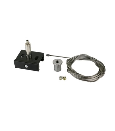 Opphengssett for 3-faset skinner - Sort, 3m, Spectrum