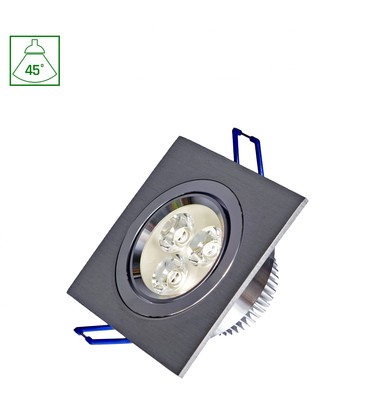 Fiale LED 3x1W 45° 230V - Firkantet, Varm hvit