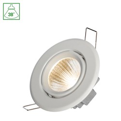 Spectrum LED Fiale II LED Spot 6W COB 38° 230V, Nøytral hvit, Hvit ring