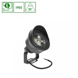 Spectrum LED FLORI Spot 24W - 25°, 24V, varm hvit, IP65.