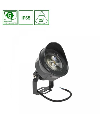 FLORI Spot 24W - 25°, 24V, varm hvit, IP65.