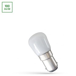 C5W Festoon pære Spectrum LED T26 1,5W BA15D - 230V, Kald hvit