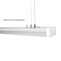 Limea 1200mm 40W - Prismatica, Nøytral hvit, 230V, 100°, IP44, IK10, 1200x110x60mm