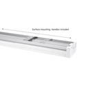 Limea 1200mm 40W - Prismatica, Nøytral hvit, 230V, 100°, IP44, IK10, 1200x110x60mm