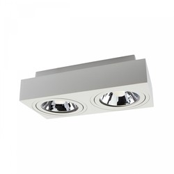 Spectrum LED Mirora AR111 Overflate GU10 - 250V, IP20, 293x145x85mm, Hvit, Rektangulær, Justerbar, Spot, Uten Lyskilde.