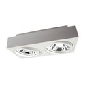 Mirora AR111 Overflate GU10 - 250V, IP20, 293x145x85mm, Hvit, Rektangulær, Justerbar, Spot, Uten Lyskilde.