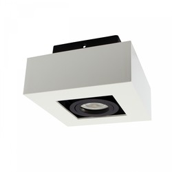 Spectrum LED Mirora GU10 Overflate - GU10, 250V, IP20, 145x145x85mm, Hvit, Svart, Firkantet, Justerbar, Spot