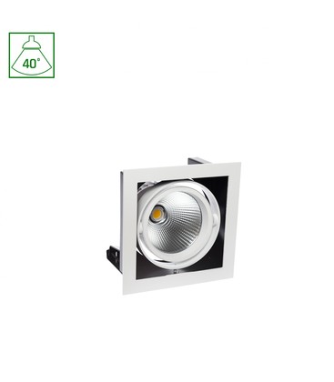 MODERN-DAY innfellingsspot 27W - 1x1LED, COB Citizen, 40°, 700mA, IP20, Varm hvit.