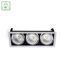 Modern-Dag innfelt spot 3x1LED COB Citizen 40° 230V 3x27W IP20 varm hvit