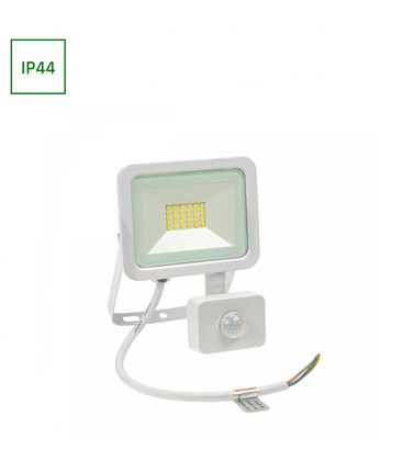 Noctis Lux 2 230V 20W - IP44, varm hvit, hvit, med sensor