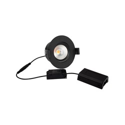 LED downlights HiluX D8 Tilt360 - Full Spectrum LED Innfellingsspot, RA97, 2700K, Svart