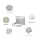 Noctis Lux Floodlight 10W - 230V, IP65, 90x75x27mm, Hvit