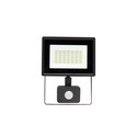 NOCTIS LUX 3 Lyskaster 30W 230V IP44 150x190x53mm SVART med PIR-sensor