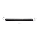 LIMEA GIANT HERMETISK 600mm 20W 230V 120° IP65 IK09 600x72x70mm SVART