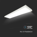 V-Tac 120x30 LED panel - 40W, 4400lm, innebygd i hvit ramme