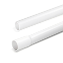 PVC elektrisk rør Ø20mm - 2 meter med skjøt, hvit