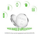 5 stk. Knappecellebatteri - CR2032 3V-5B