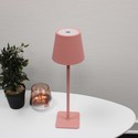 Oppladbar LED bordlampe Innendørs/utendørs - Pink, berøringsdimbar, CCT, IP54 utendørs