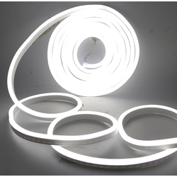 Neon Flex LED strip Kald hvit 8x16 CLIP-ON Neon Flex LED - 8W per meter, IP67, 24V