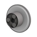 Spectrum Ø12cm CCT vegglampe - 9W, 3 lysfarger, IP44 utendørs, grå, 230V