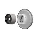 Spectrum Ø12cm CCT vegglampe - 9W, 3 lysfarger, IP44 utendørs, grå, 230V