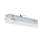 Limea H LED dobbeltarmatur - Inkl. 2x 9W 60cm T8 LED rør, IP65 vanntett, gjennomgangskobling