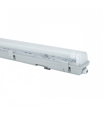 Limea H LED-armatur G13 - Vanntett, 1x120, 250V, IP65, 1320x75x90 mm, grå, H, uten lyskilde