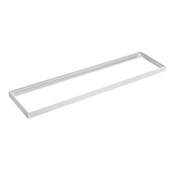 Store paneler Ramme til 120x30 LED panel - Hurtig samlesett, plast hjørner, hvit kant