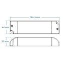 36W dimbar LED driver - Triac faseavsnittdimmer + push dim, passer våre 29W+36W store LED paneler