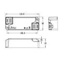 Lifud 20W dimbar LED driver - Triac faseavsnittdimmer, 400mA-550mA, 25-40V, flicker free