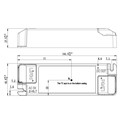 Lifud 30W 1-10V dimbar LED driver - 0/1-10V interface, 400mA-750mA, 9-42V, flicker free