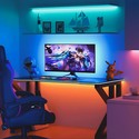 5 meter RGB CLIP-ON vanntett LED strip - Hvit deksel ,230V, 60 LED, 9W per meter