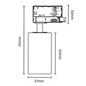 Spectrum Madara Altro Skinnespot - Sort, GU10, 3-faset skinne, uten lyskilde