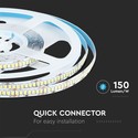 V-Tac 17W/m LED strip - 5m, 150lm/W, IP20, 24V, 238 LED per meter