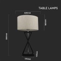 V-Tac Designer bordlampe - E27